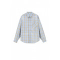 Unisex Boxy-check overshirt with shirt collar and applied chest pocket Fashion Glam