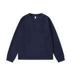 Unisex Oversized-Long Sleeve-Sweatshirt with Round Neck, French-Terry Quality and Ribbed Cuffs Fashion Glam