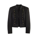 Women's short blazer in parade and military look with decorative cord applications and decorative buttons Fashion Glam