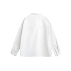 Unisex Oversize Shirt Jacket with Flap Pockets, Snap Button Placket and Carabiner Detail Fashion Glam
