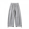 Unisex Wide Sweatpants with drawstring waistband, cord drawstring, and adjustable leg straps Fashion Glam