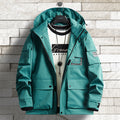 Men's Urban Tech Parka with hood, multifunctional pockets and thermal insulation Fashion Glam