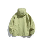 Unisex Lightweight Tech Rain Jacket with Asymmetrical Zipper Fashion Glam