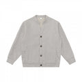 Unisex Casual Button Jacket made of Sweat Fabric with Stand-up Collar, Ribbed Cuffs and Side Pockets Fashion Glam