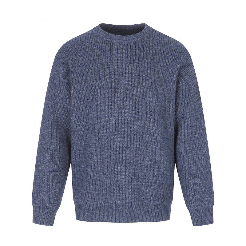 Unisex Soft Oversized Ribbed Sweater with Relaxed Fit and Tonal Texture Fashion Glam