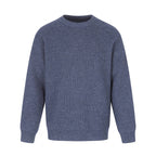 Unisex Soft Oversized Ribbed Sweater with Relaxed Fit and Tonal Texture Fashion Glam