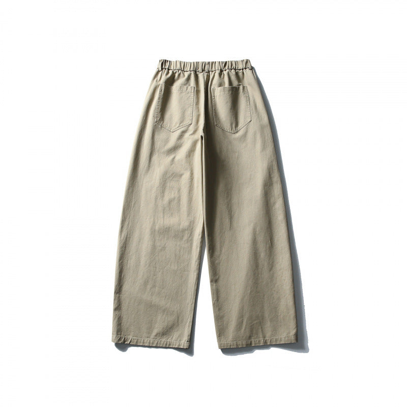 Women Wide High-Waist Culotte Pants with Elastic Waistband and Side Pockets Fashion Glam