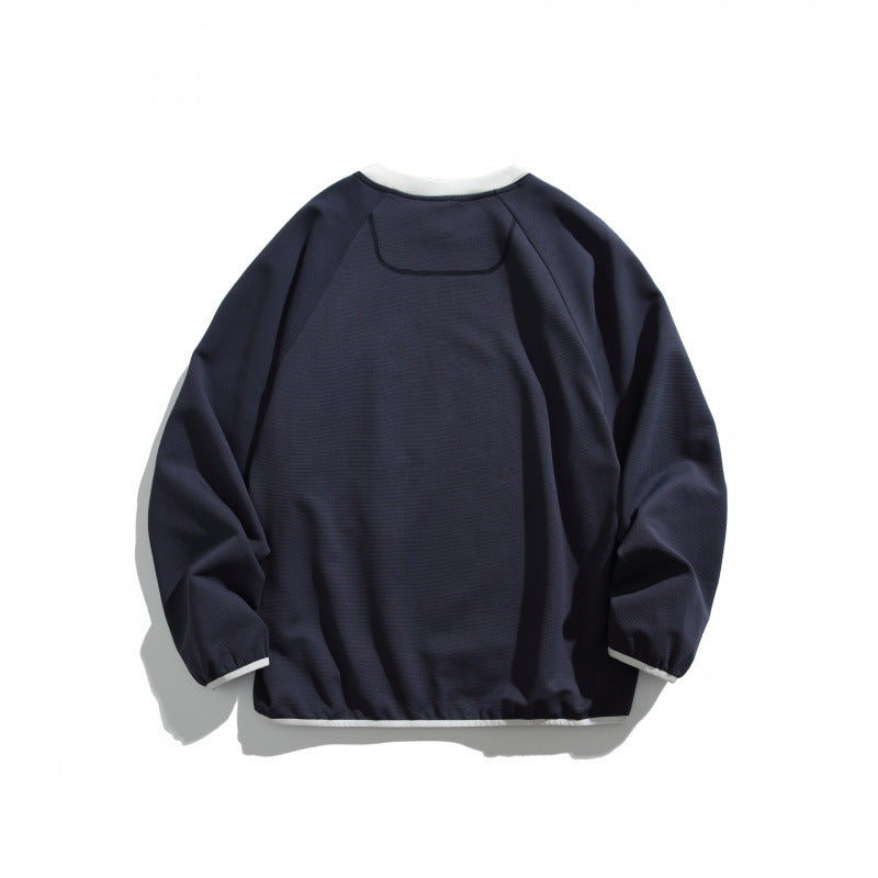 Unisex Oversize Sweatshirt with contrasted chest pocket and raglan sleeves Fashion Glam