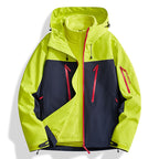 Men's two-in-one softshell outdoor jacket with detachable fleece inner jacket and waterproof zippers Fashion Glam
