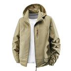 Men's Water-Repellent Ultra-Light Windbreaker with Hood, Zipper, and Chest Pocket Fashion Glam