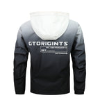 Men's Water-Repellent Hooded Jacket with Gradient, Windproof and Breathable Fashion Glam