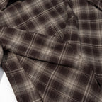 Women's Checked Shirt Blouse with Wrap Front and Rounded Hem Fashion Glam