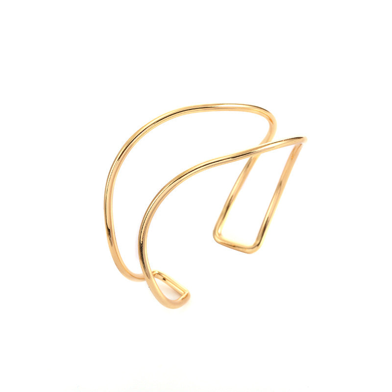 Women Open Bangle in Minimalist Design Fashion Glam