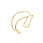 Women Open Bangle in Minimalist Design Fashion Glam