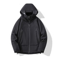 Men's technical insulating softshell jacket with hood and fleece inner collar Fashion Glam