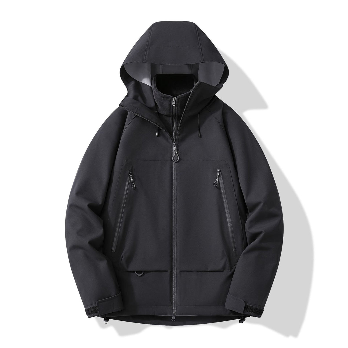 Men's technical insulating softshell jacket with hood and fleece inner collar Fashion Glam