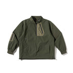 Unisex Lightweight Oversized Anorak with Half Zipper, Utility Pockets and Drawstring Hem Fashion Glam