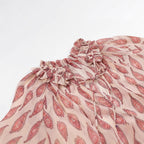 Women's chiffon blouse with ruffle collar and paisley print Fashion Glam