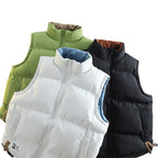 Ladies Modern Quilted Outdoor Vest with Integrated Belt Pocket System and High Stand Collar Fashion Glam