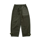 Men's Loose Fit Utility Cargo Pants with Drawstring Waist and Adjustable Leg Straps Fashion Glam