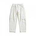 Unisex Wide Utility Cargo Pants made of sturdy cotton denim with a high waist and flap pockets Fashion Glam
