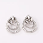 Women's Hanging Earrings with Elegant, Curved Ring Design Fashion Glam