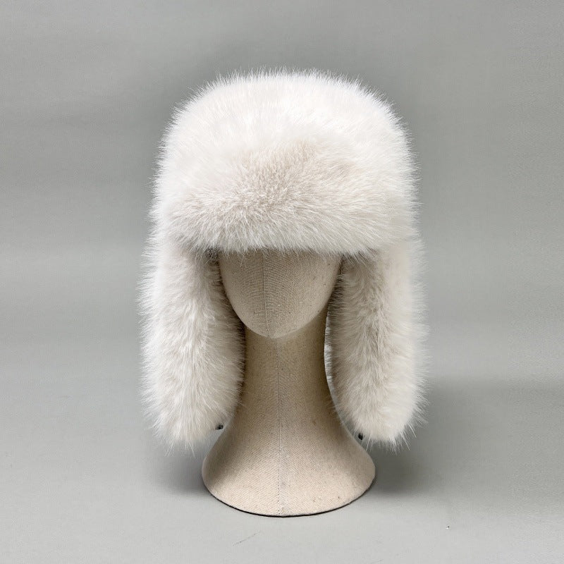 Ladies Luxurious Faux Fur Ushanka with Ear Flaps and Warming Lining Fashion Glam
