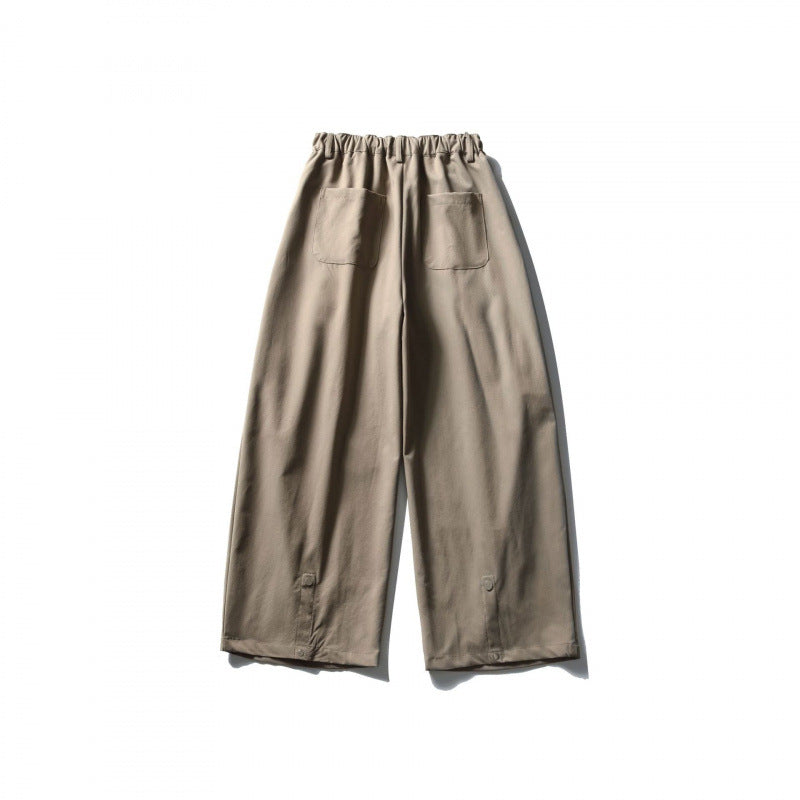 Women's Wide Culotte Pants with High Waist and Elastic Band Fashion Glam