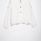 Women Oversize Blouson Jacket with Stand-Up Collar and Snap Front Fashion Glam