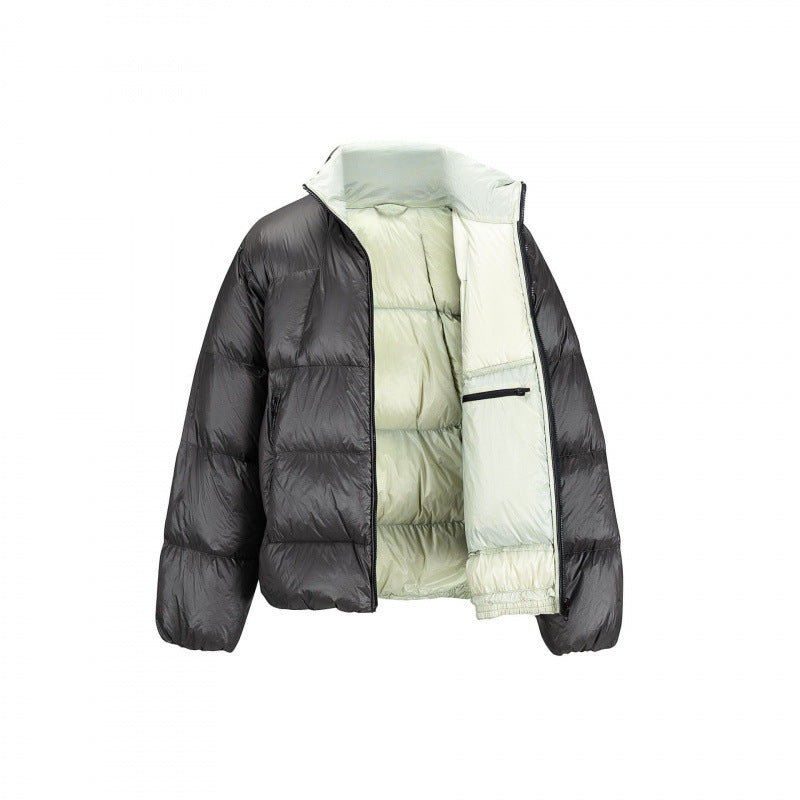 Unisex Padded Oversized Quilted Jacket with Light Thermal Padding and Stand-up Collar Fashion Glam