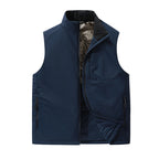 Men's Padded Outdoor Vest with Stand-Up Collar, Multifunctional Pockets and Lightweight Thermal Lining Fashion Glam