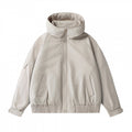 Unisex Boxy padded transition jacket with high stand-up collar, quilted lining, and elastic hem Fashion Glam