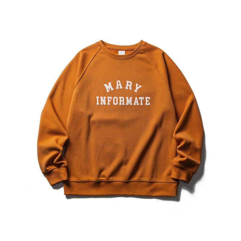 Unisex Oversize Sweatshirt in Collegiate Look with Round Neck and Raglan Sleeves Fashion Glam