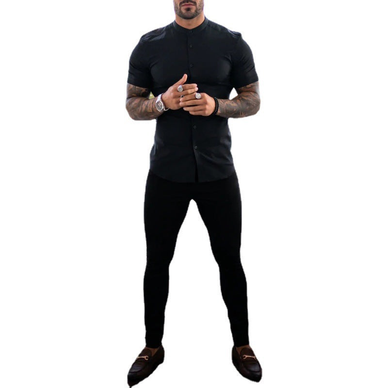 Men's Slim-Fit Chino Pants with Modern Design and Elastic Waist Fashion Glam