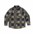 Unisex Checked Overshirt in Boxy Cut made of Brushed Flannel with Patch Chest Pocket Fashion Glam