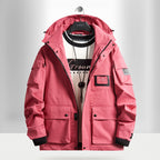 Men's Urban Tech Parka with hood, multifunctional pockets and thermal insulation Fashion Glam