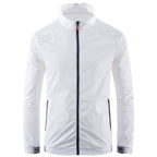 Men's nan ultralight windproof leisure jacket with stand-up collar, concealed zipper, and zippered pockets Fashion Glam