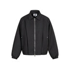 Unisex Boxy transitional blouse with shirt collar, two-way metal zipper and elastic cuffs Fashion Glam