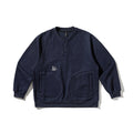 Men's Oversized Sweatshirt with Henley Button Placket, Raglan Sleeves and Round Front Pockets Fashion Glam