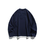 Unisex Oversize-Layering-Sweatshirt with V-insert and visible inner layer Fashion Glam