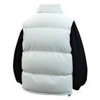 Men's Padded Utility Vest with High Stand Collar and Multi-Functional Pockets Fashion Glam
