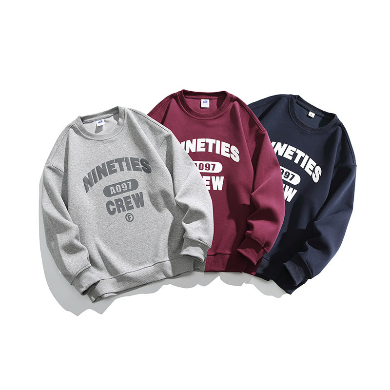 Unisex Oversized Sweatshirt with Round Neck and Distinctive College Print Fashion Glam