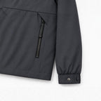 Men's lightweight windproof softshell hooded jacket with checked lined hood Fashion Glam