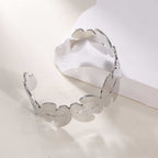 Women's Open Bangle with Elegant Wave Design Fashion Glam