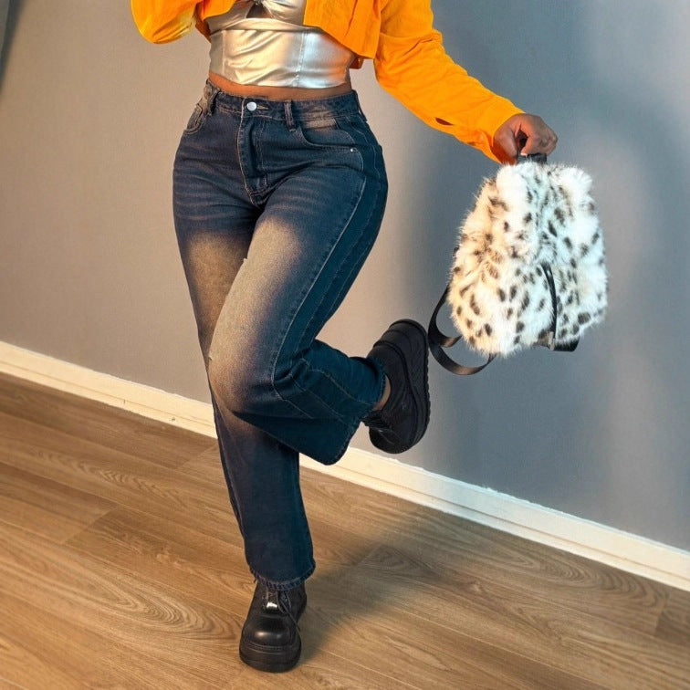 Women Cropped Boxy Shirt Jacket with Oversized Sleeves and Short Cut Fashion Glam