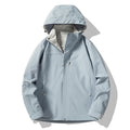 Men's minimalist technical hooded softshell jacket with matte finish and concealed zippers Fashion Glam