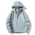 Men's minimalist technical hooded softshell jacket with matte finish and concealed zippers Fashion Glam