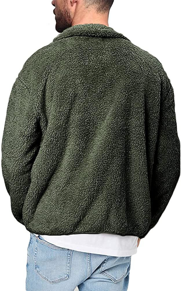 Men's fleece jacket with soft lining and practical pockets Fashion Glam