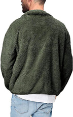 Men's fleece jacket with soft lining and practical pockets Fashion Glam