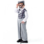 Men's carnival costume as a stylish grandfather with characteristic accessories Fashion Glam